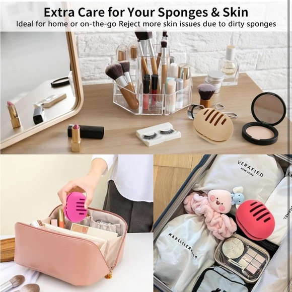 Keep Your Beauty Blender clean with the Double Sided Vented Silicone Holder! - Picture 5 of 6